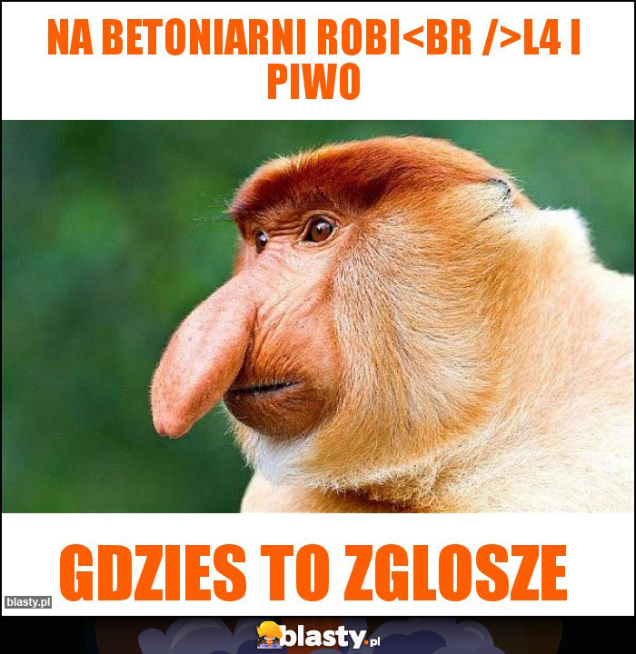 NA BETONIARNI ROBI
L4 I PIWO NA BETONIARNI ROBI
L4 I PIWO