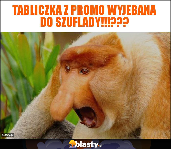 Tabliczka z promo wyjebana do szuflady!!!??? Tabliczka z promo wyjebana do szuflady!!!???