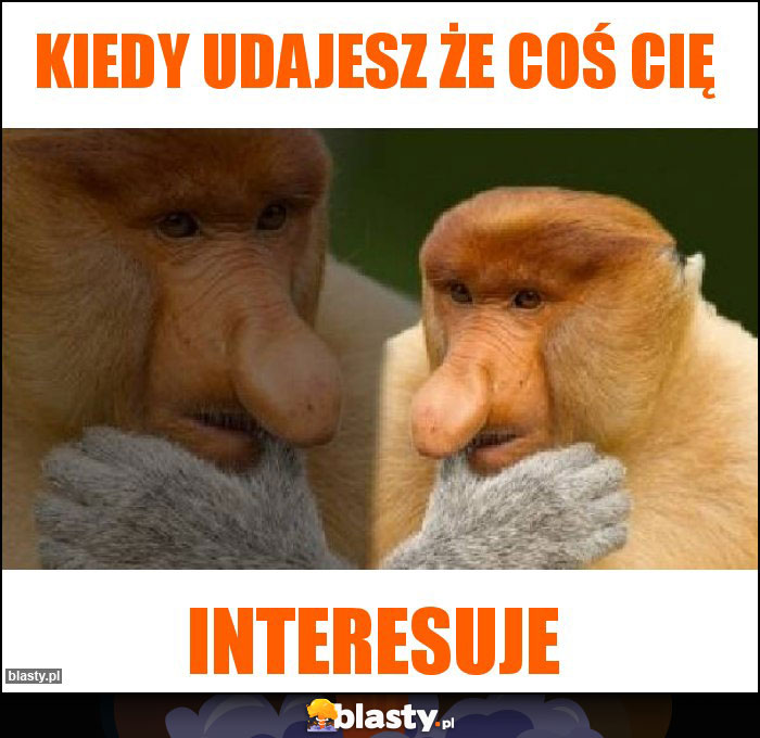 Kiedy udajesz że coś cię Kiedy udajesz że coś cię