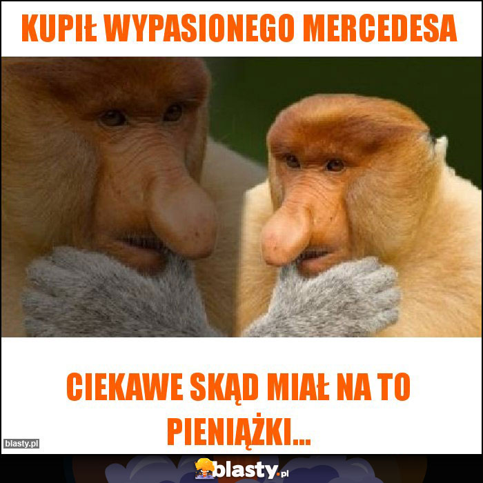 Kupił wypasionego mercedesa Kupił wypasionego mercedesa