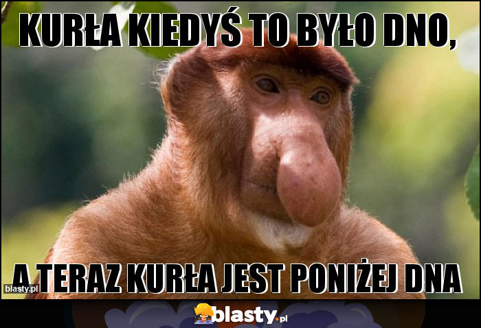 Kurła kiedyś to było dno,