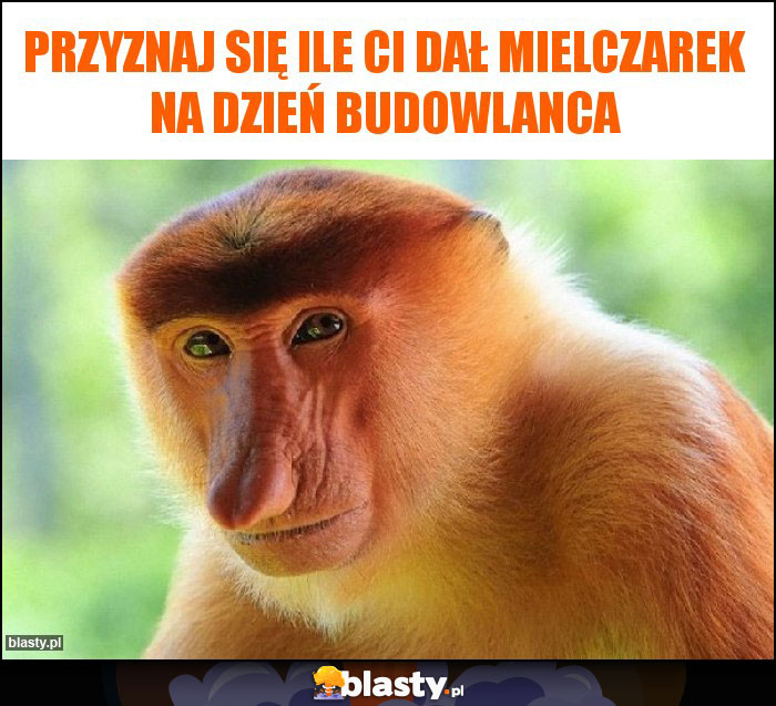 Przyznaj się ile Ci dał Mielczarek na dzień budowlanca Przyznaj się ile Ci dał Mielczarek na dzień budowlanca