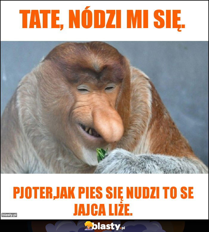 Tate, nódzi mi się. Tate, nódzi mi się.