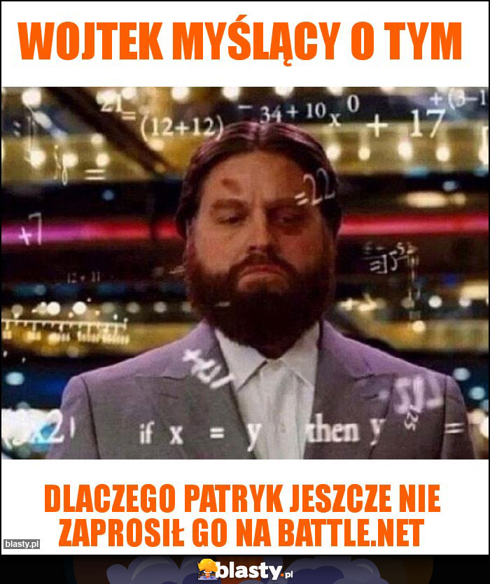 Wojtek myślący o tym Wojtek myślący o tym