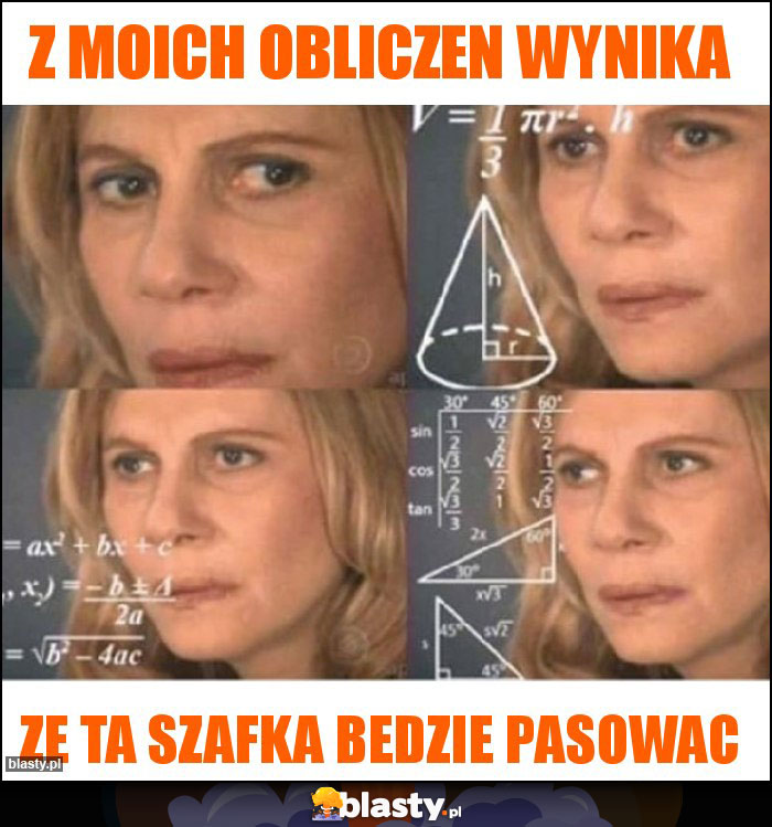 z moich obliczen wynika z moich obliczen wynika