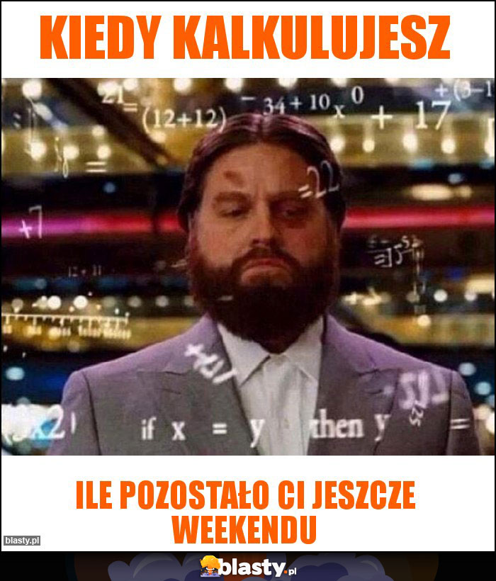 Kiedy kalkulujesz