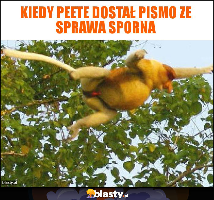 Kiedy Peete dostał pismo ze sprawa sporna Kiedy Peete dostał pismo ze sprawa sporna