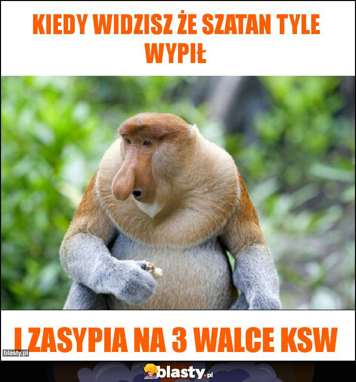 Kiedy widzisz że szatan tyle wypił Kiedy widzisz że szatan tyle wypił