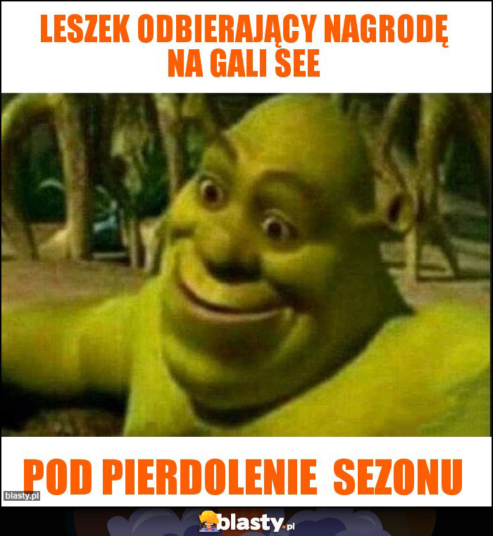 Leszek odbierający nagrodę na gali see Leszek odbierający nagrodę na gali see