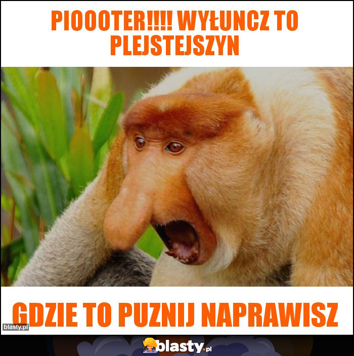 Pioooter!!!! wyłuncz to plejstejszyn Pioooter!!!! wyłuncz to plejstejszyn