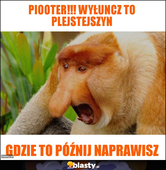 Piooter!!! Wyłuncz to plejstejszyn Piooter!!! Wyłuncz to plejstejszyn