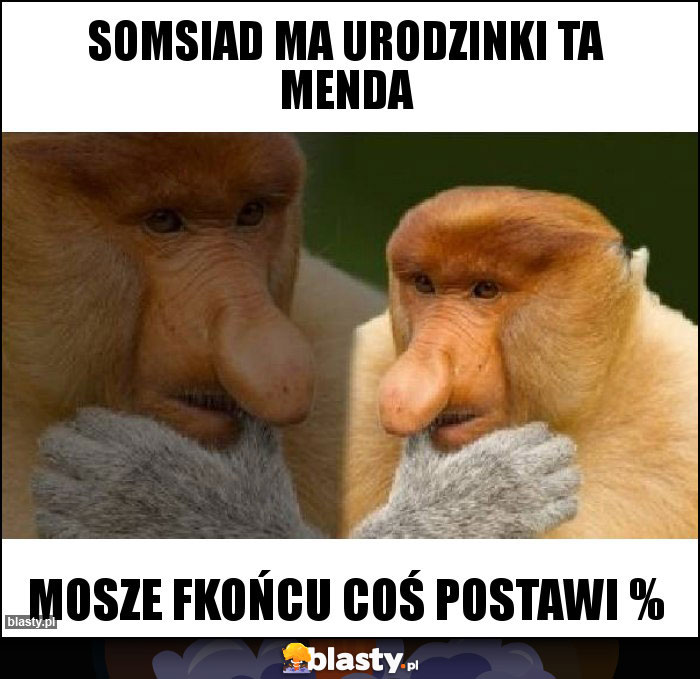 Somsiad ma urodzinki ta menda Somsiad ma urodzinki ta menda
