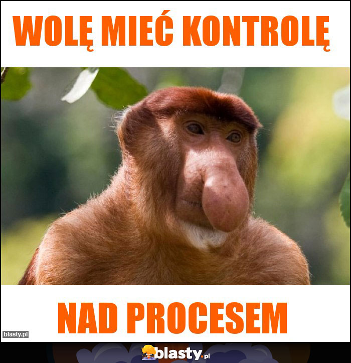 Wolę mieć kontrolę Wolę mieć kontrolę