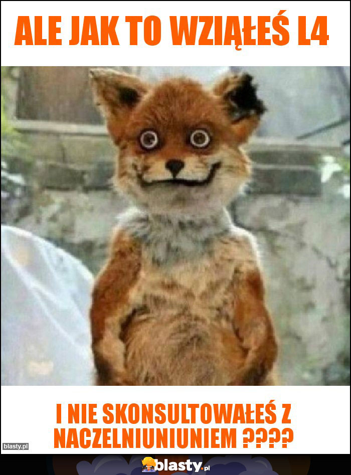 Ale jak to wziąłeś L4 Ale jak to wziąłeś L4