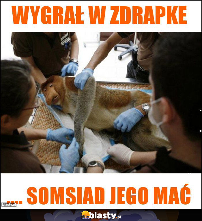 Wygrał w zdrapke Wygrał w zdrapke