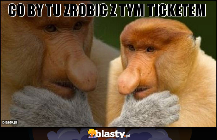 Co by tu zrobic z tym ticketem Co by tu zrobic z tym ticketem