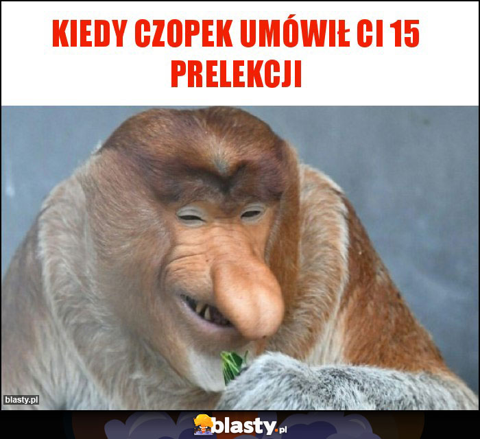Kiedy czopek umówiŁ ci 15 prelekcji Kiedy czopek umówiŁ ci 15 prelekcji
