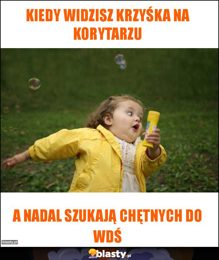 Kiedy widzisz krzyśka na korytarzu Kiedy widzisz krzyśka na korytarzu