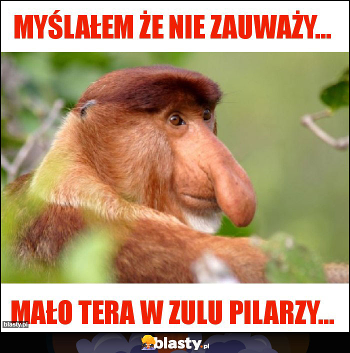 myślałem że nie zauważy... myślałem że nie zauważy...