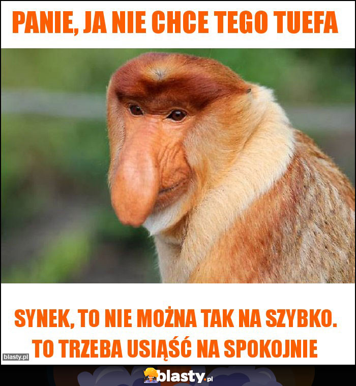 Panie, ja nie chce tego tuefa Panie, ja nie chce tego tuefa