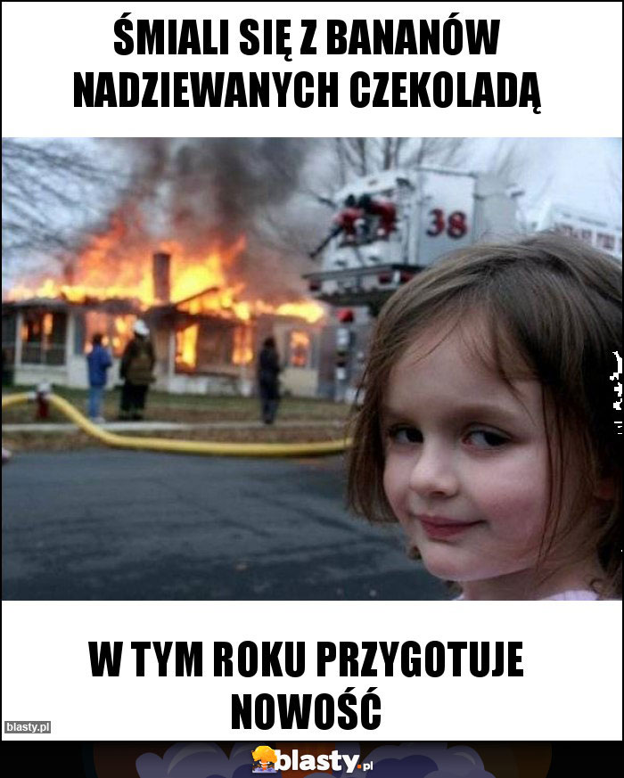 Śmiali się z bananów nadziewanych czekoladą Śmiali się z bananów nadziewanych czekoladą