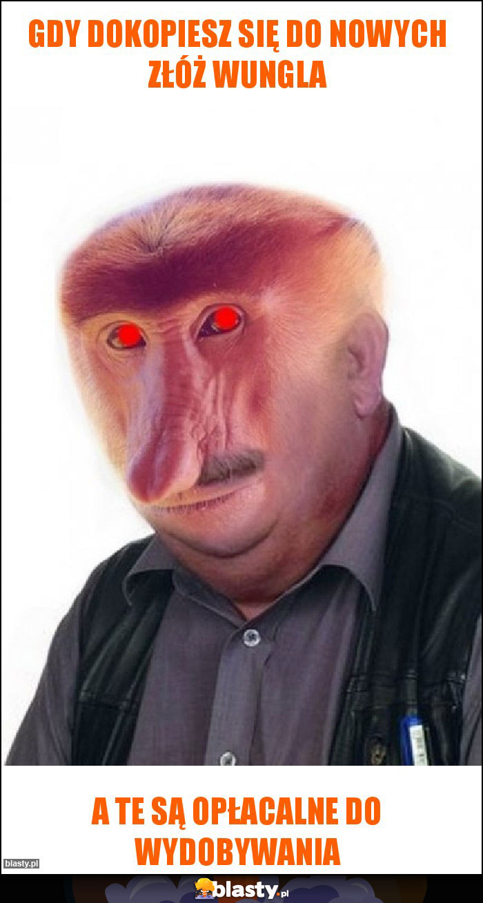 Gdy dokopiesz się do nowych złóż wungla