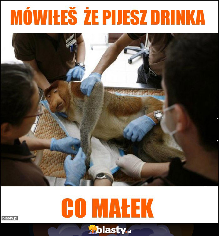 Mówiłeš że pijesz drinka Mówiłeš że pijesz drinka