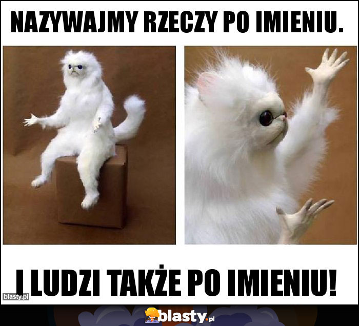 Nazywajmy rzeczy po imieniu. Nazywajmy rzeczy po imieniu.