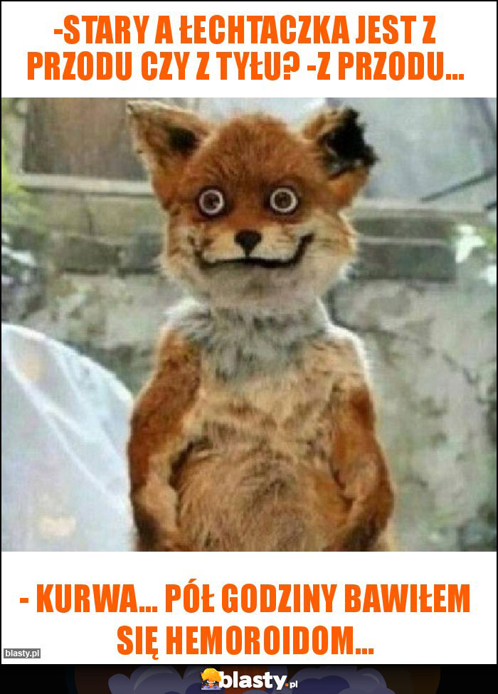 -Stary a łechtaczka jest z przodu czy z tyłu? -Z przodu... -Stary a łechtaczka jest z przodu czy z tyłu? -Z przodu...