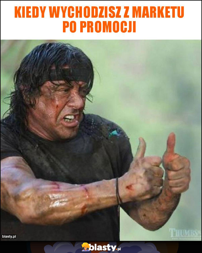 Kiedy wychodzisz z marketu po promocji Kiedy wychodzisz z marketu po promocji