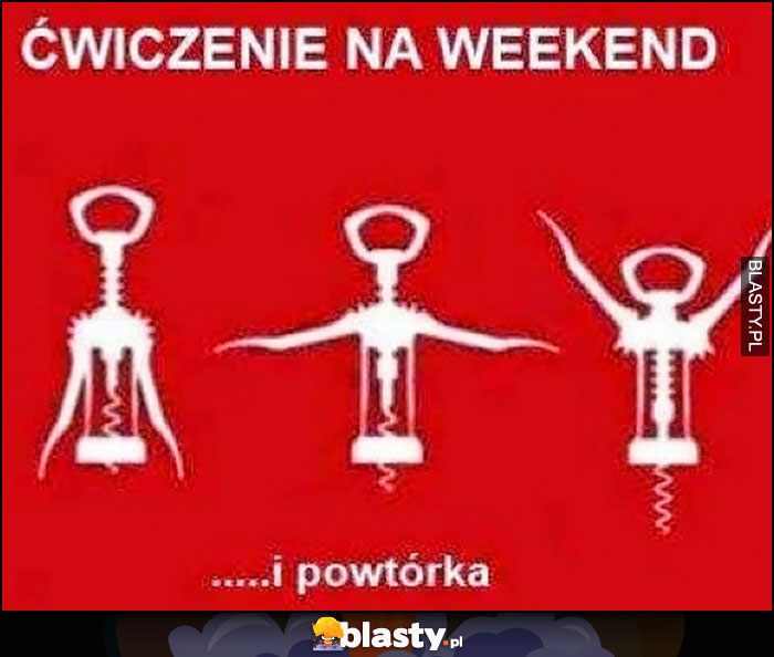 Korkociąg ćwiczenie na weekend i powtórka