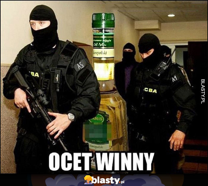 Ocet winny CBA go prowadzi do aresztu