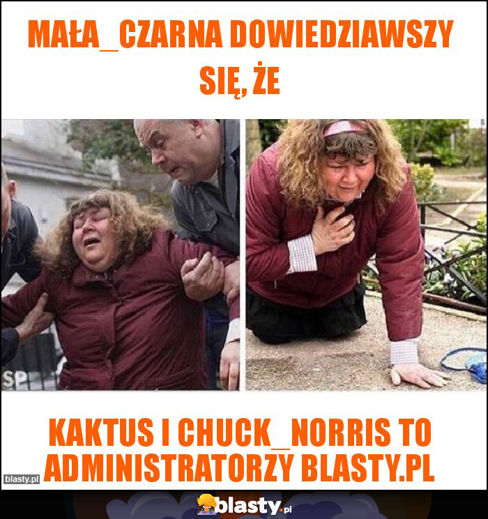 Mała_Czarna dowiedziawszy się, że