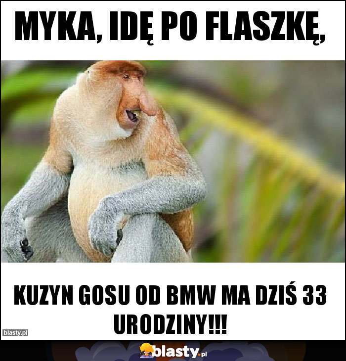 Myka, idę po flaszkę, Myka, idę po flaszkę,