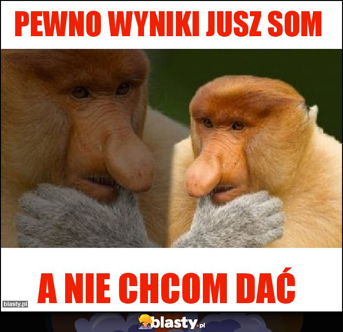 Pewno wyniki jusz som Pewno wyniki jusz som
