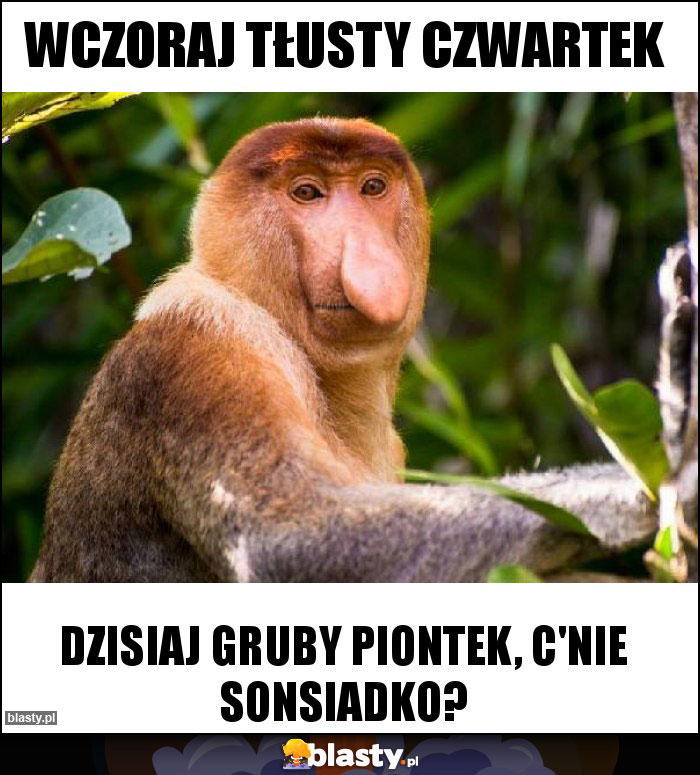 Wczoraj tłusty czwartek Wczoraj tłusty czwartek