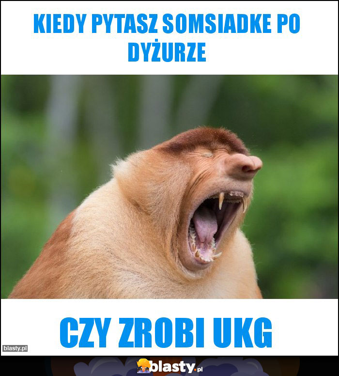 Kiedy pytasz somsiadke po dyżurze Kiedy pytasz somsiadke po dyżurze