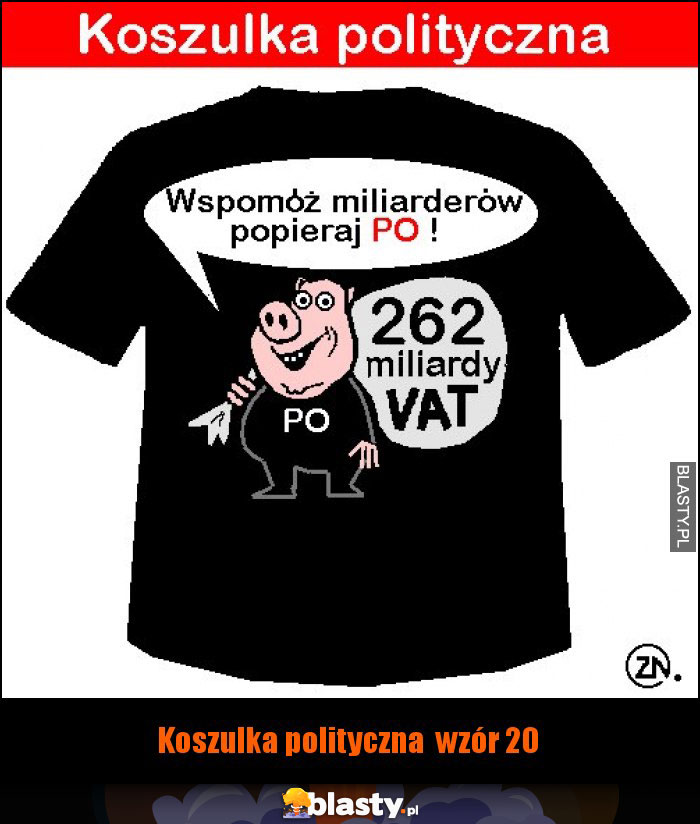 Koszulka polityczna wzór 20 Koszulka polityczna wzór 20
