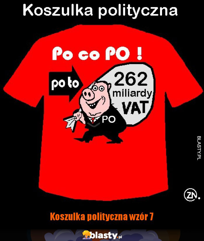 Koszulka polityczna wzór 7 Koszulka polityczna wzór 7