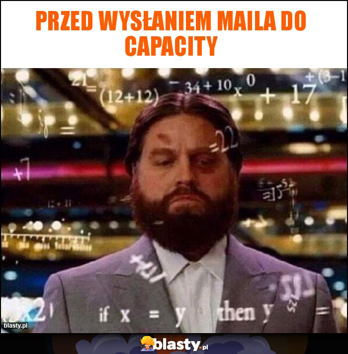 przed wysłaniem maila do capacity