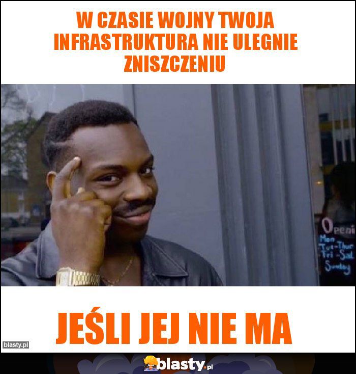 W czasie wojny twoja infrastruktura nie ulegnie zniszczeniu