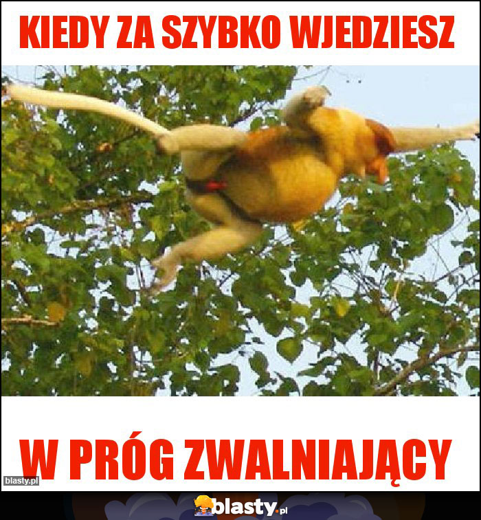 Kiedy za szybko wjedziesz