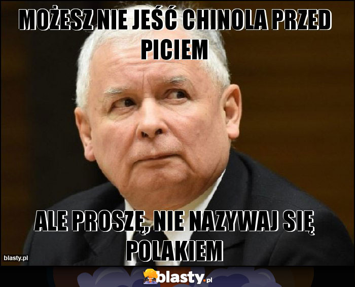 Możesz nie jeść chinola przed piciem