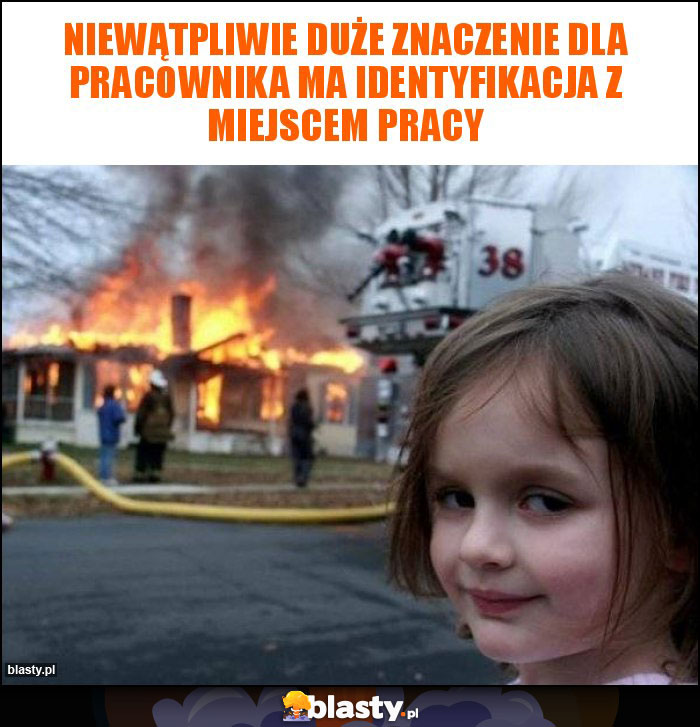 Niewątpliwie duże znaczenie dla pracownika ma identyfikacja z miejscem pracy Niewątpliwie duże znaczenie dla pracownika ma identyfikacja z miejscem pracy