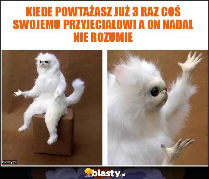 Kiede powtażasz już 3 raz coś swojemu przyjecialowi a on nadal nie rozumie Kiede powtażasz już 3 raz coś swojemu przyjecialowi a on nadal nie rozumie