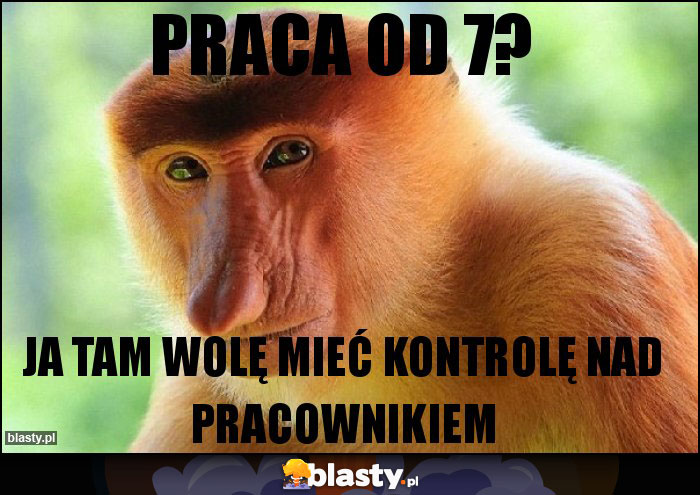 Praca od 7? Praca od 7?