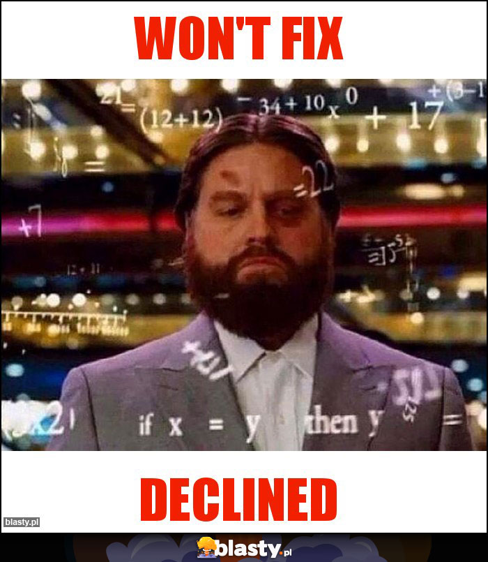 won't fix