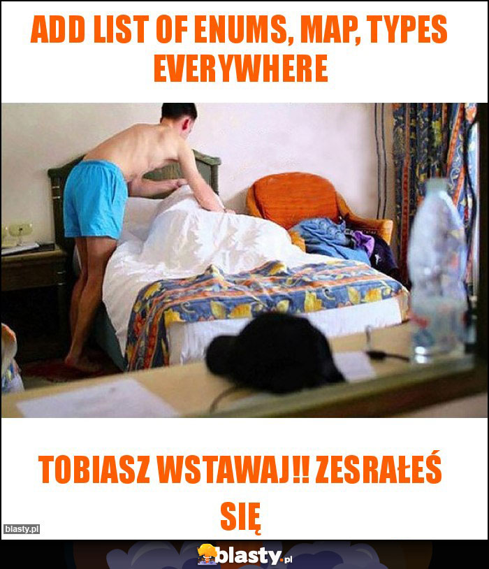 Add list of enums, map, types everywhere Add list of enums, map, types everywhere