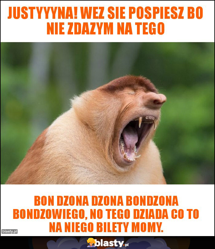 Justyyyna! Wez sie pospiesz bo nie zdazym na tego Justyyyna! Wez sie pospiesz bo nie zdazym na tego