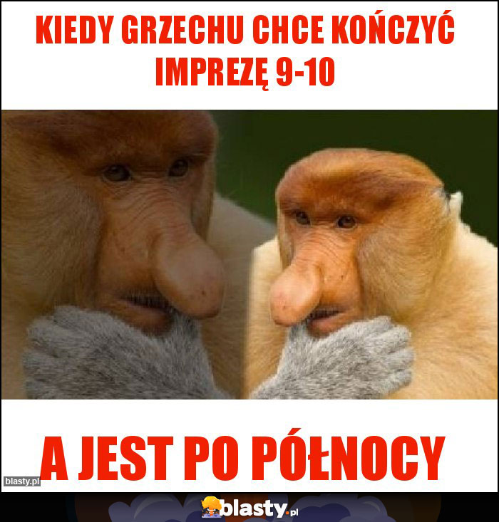 Kiedy Grzechu chce kończyć imprezę 9-10 Kiedy Grzechu chce kończyć imprezę 9-10